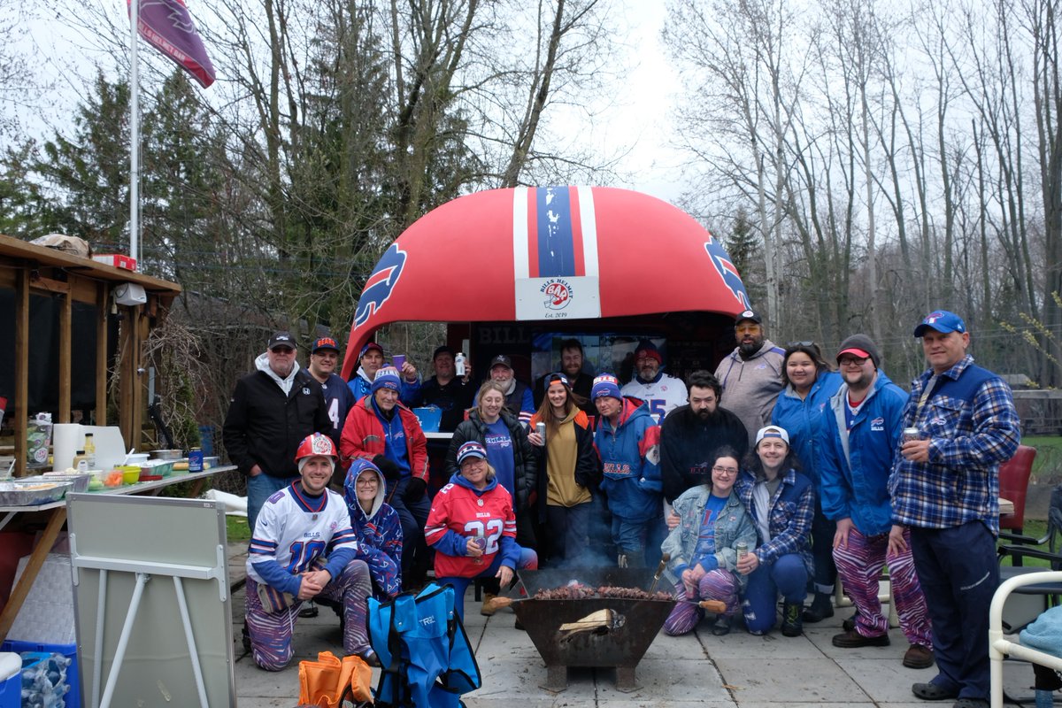 The <a href="/BuffaloBills/">Buffalo Bills</a> are BACK and we are here for it. 
Today was a great Day Three of the Draft Party and it was great to see my friends again. GO BILLS! #BillsMafia