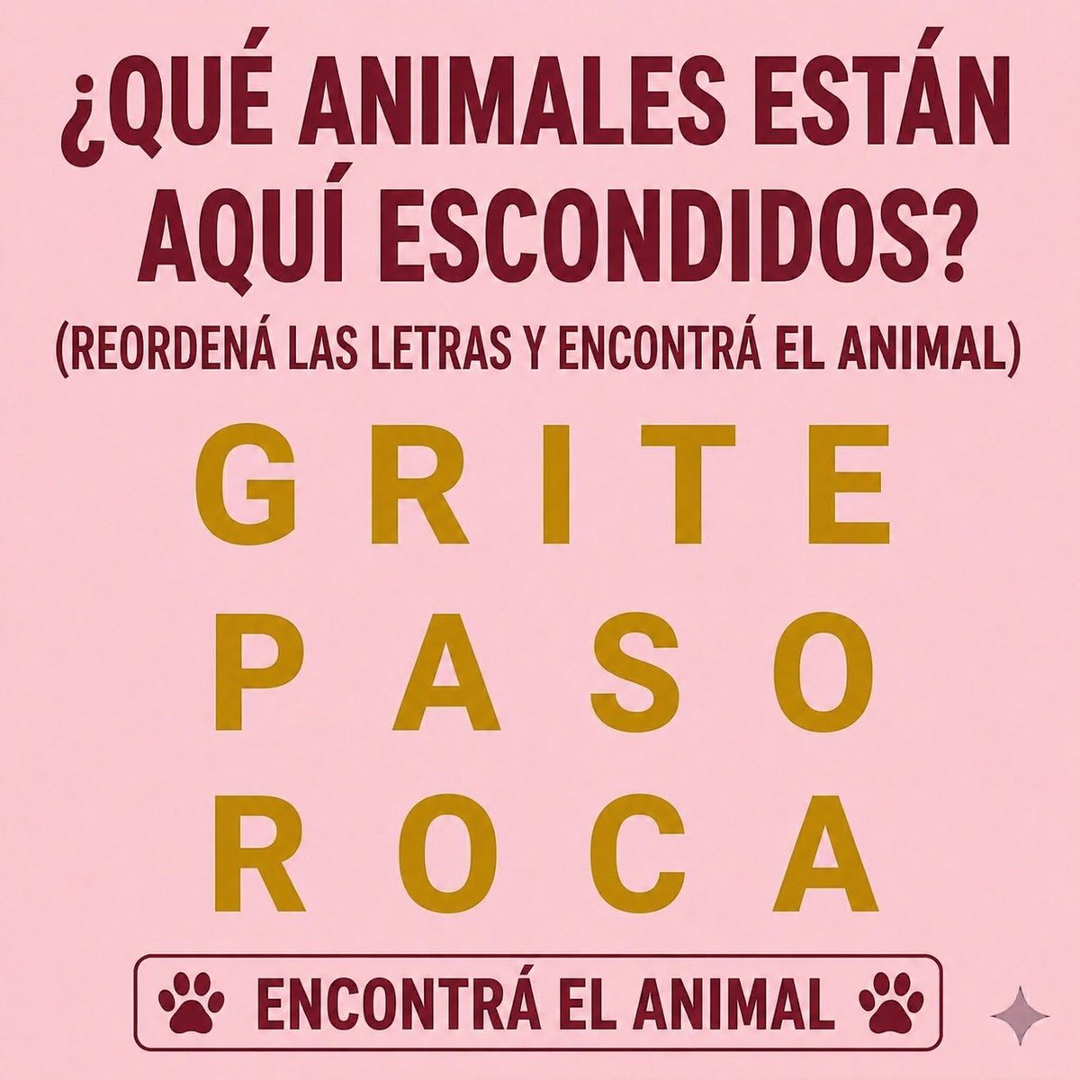 Qué animales puedes ver en el cuadro de estas palabras?
Nombra los que ves!!!🐒🐔🐤

Retwietea el mensaje para que más los vean!!!