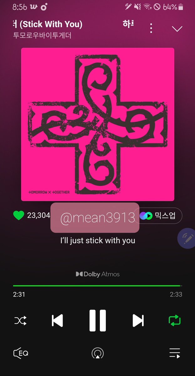 mean3913's tweet photo. 🩷260426🩷
#하루에하루를더해_꾸준스밍할래 https://t.co/hoh8hPbe85