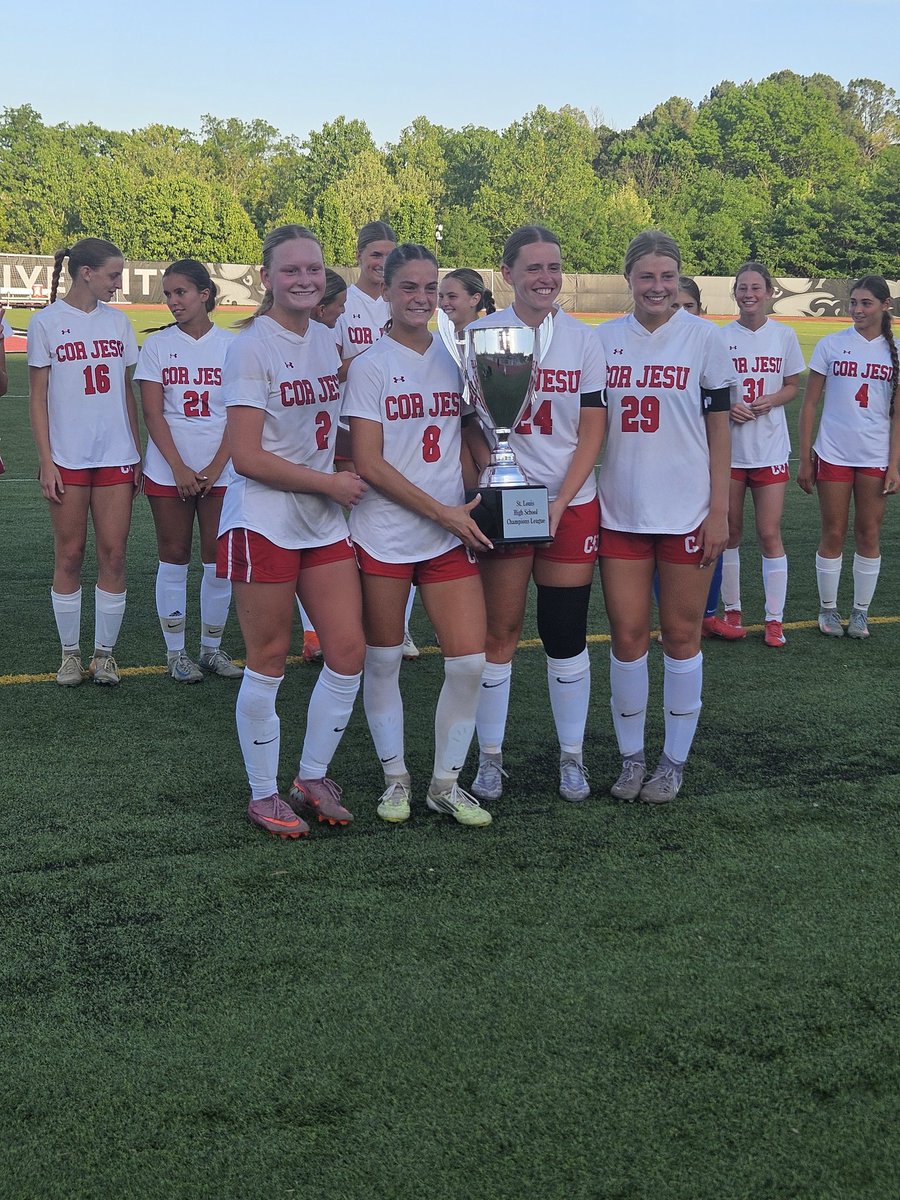 STLchampsleague's tweet photo. Congrats to Cor Jesu who defends their Champions League Title with a 3-1 win over Fort Zumwalt South! #RiseAboveTheRest https://t.co/w5pXjVH2l9