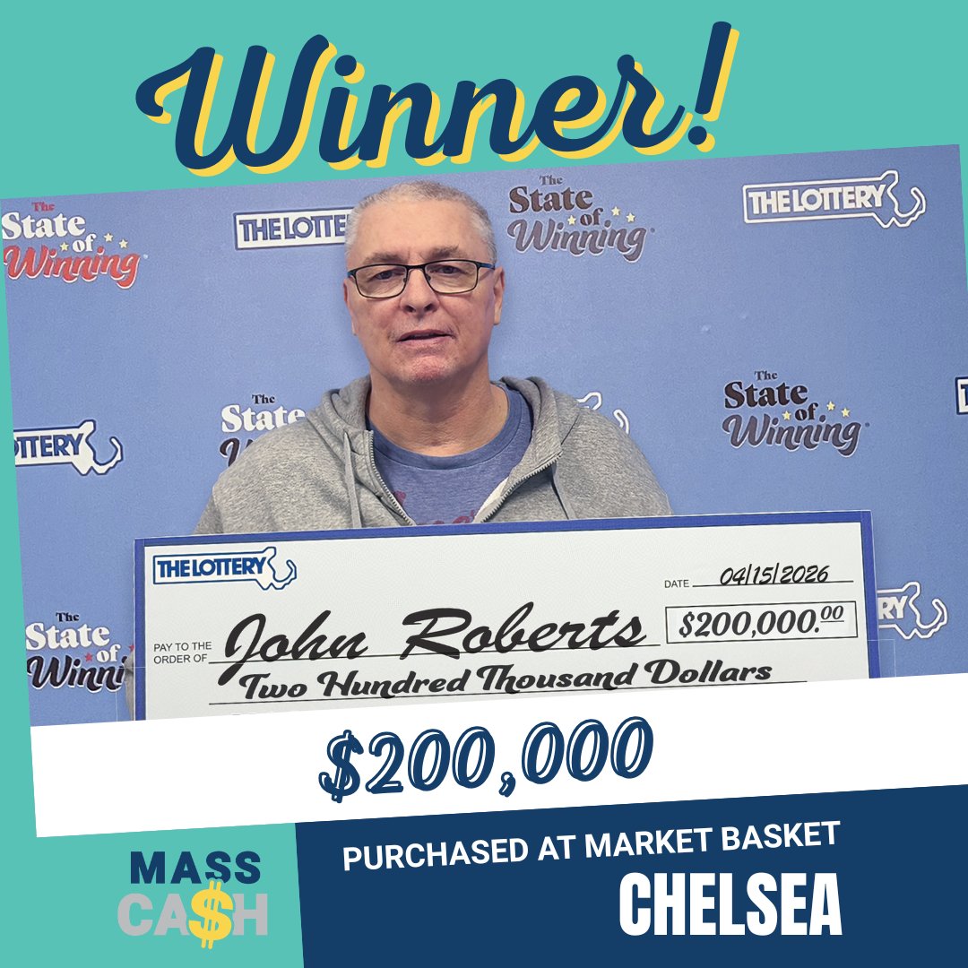 MAStateLottery's tweet image. Hit for $200,000 playing family members’🥳 birthdays and anniversaries🥰

➡️ Mass Cash now draws twice a day, every day at 2 p.m. and 9 p.m.

#MassLottery
#Lottery
#MassCash
#Winner
#Chelsea
#Massachusetts