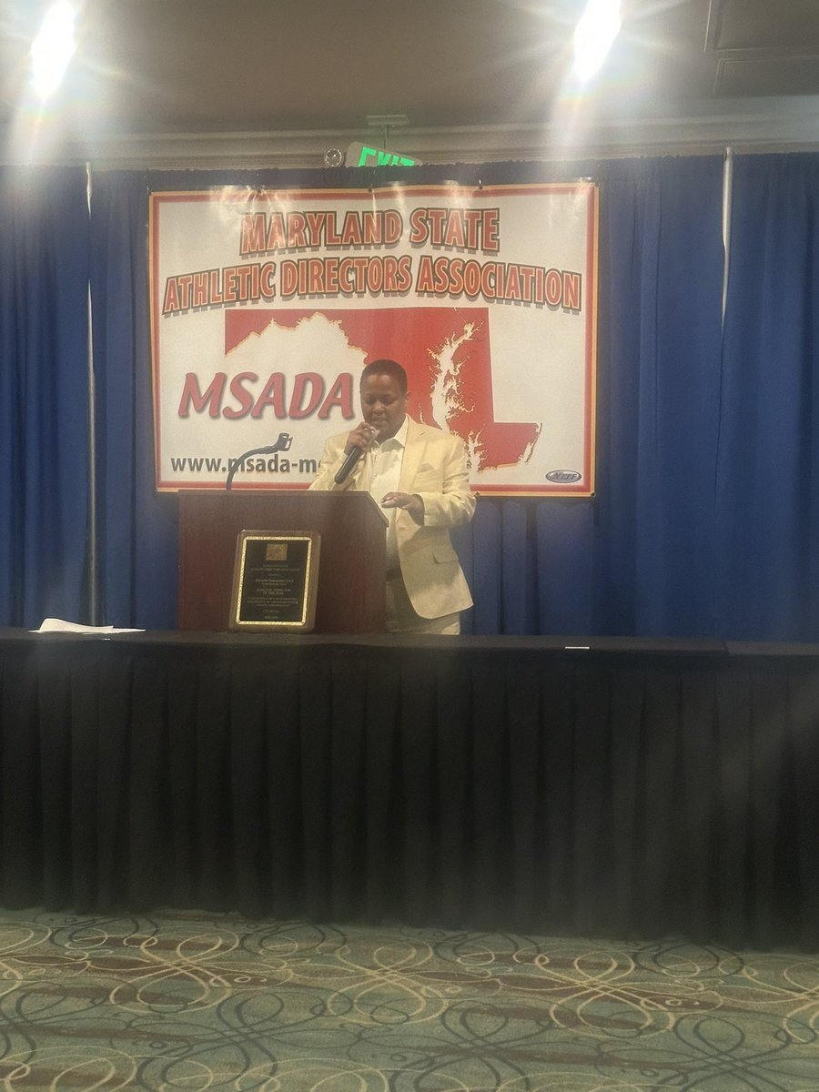MDSADA's tweet photo. Our state AD of the Year of Frederick High School, Keivette Hammond! Congrats and thanks for all you do! https://t.co/XUCel5qiS9