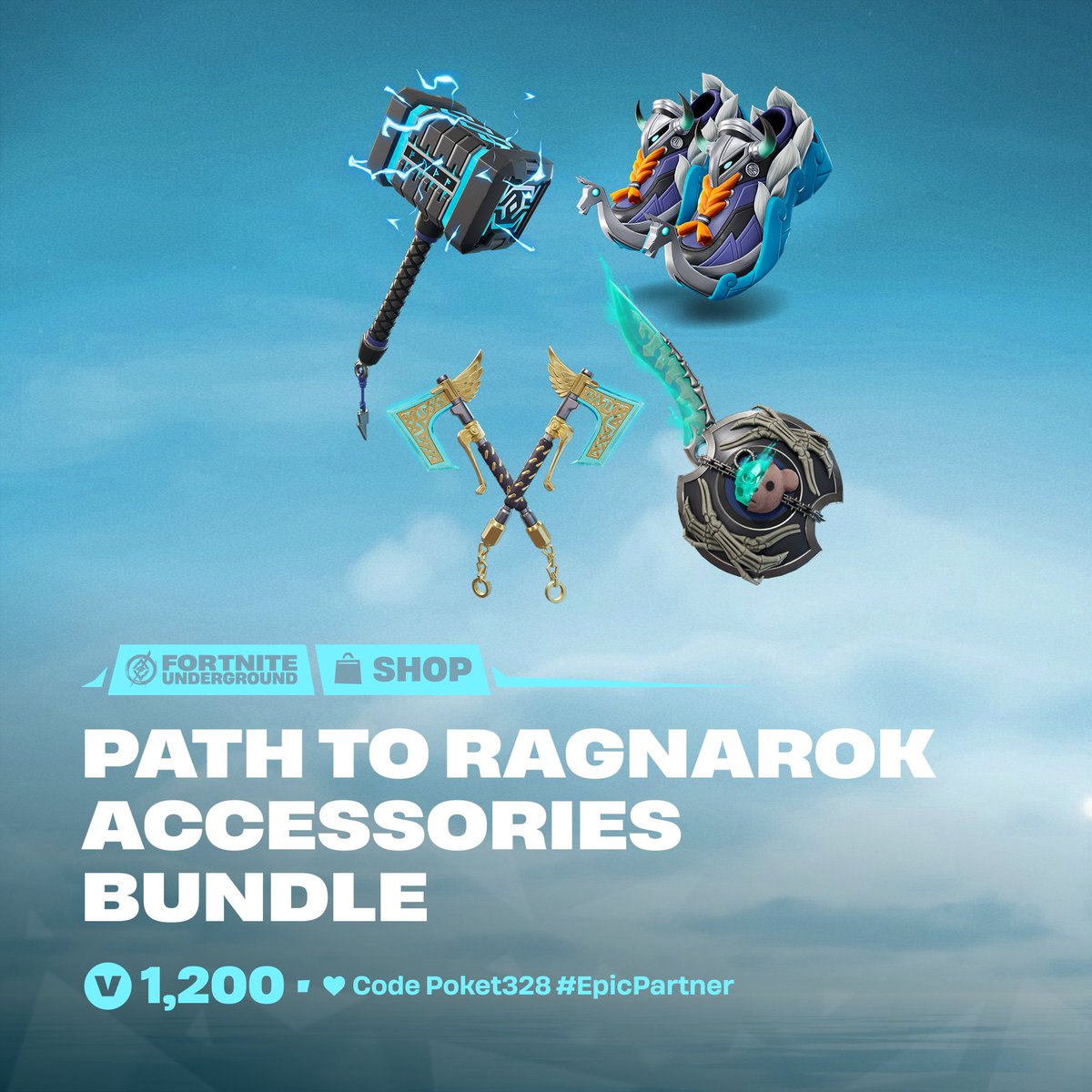 Fortnite Ragnarok Set The Path to Ragnarok Accessories Bundle is now available in the # ...