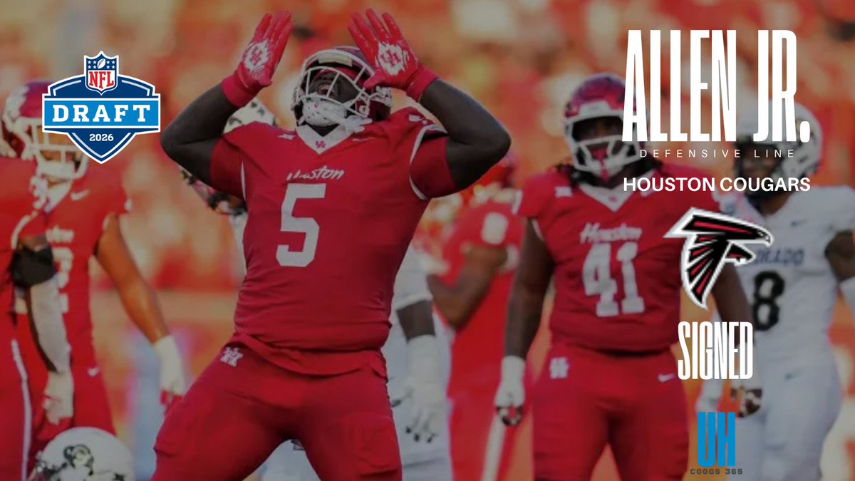 Coogs365's tweet photo. Cougar Grit Meets Dirty Bird Edge: Carlos Allen Jr. Ready to Earn It in Atlanta #NFLCoogs #ATL https://t.co/r5BnRDqKI7