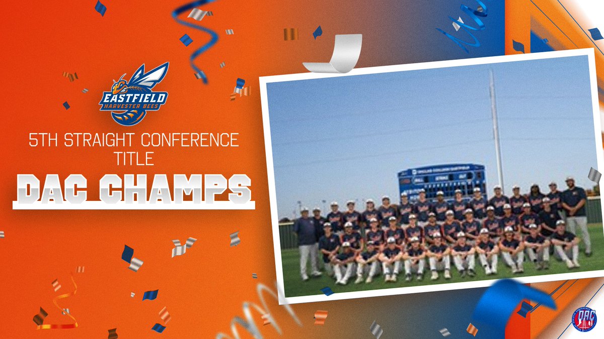 DallasAthConf's tweet photo. 𝑵𝒐. 1 @EastfieldBSB 𝑪𝒓𝒐𝒘𝒏𝒆𝒅 𝑫𝑨𝑪 𝑪𝒉𝒂𝒎𝒑𝒔 𝒇𝒐𝒓 5𝒕𝒉 𝑺𝒕𝒓𝒂𝒊𝒈𝒉𝒕 𝒀𝒆𝒂𝒓

🗞️ https://t.co/lAnPKZKZYi

#DACChamps | #DACBaseball https://t.co/4Hinw4VG6u