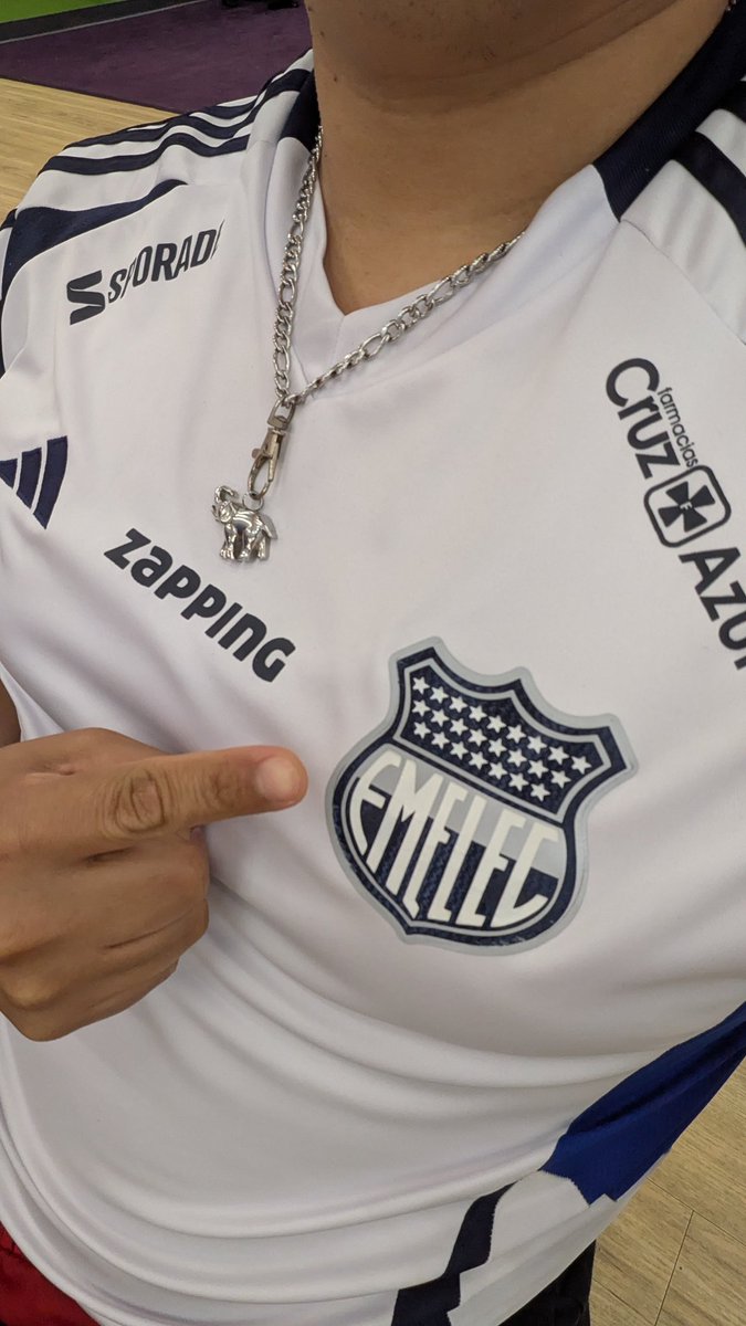 Maykillo's tweet photo. Ganamos hpta! ⚡💙
#NuncaBajamosLaBandera del @CSEmelec https://t.co/KEy5Moble5
