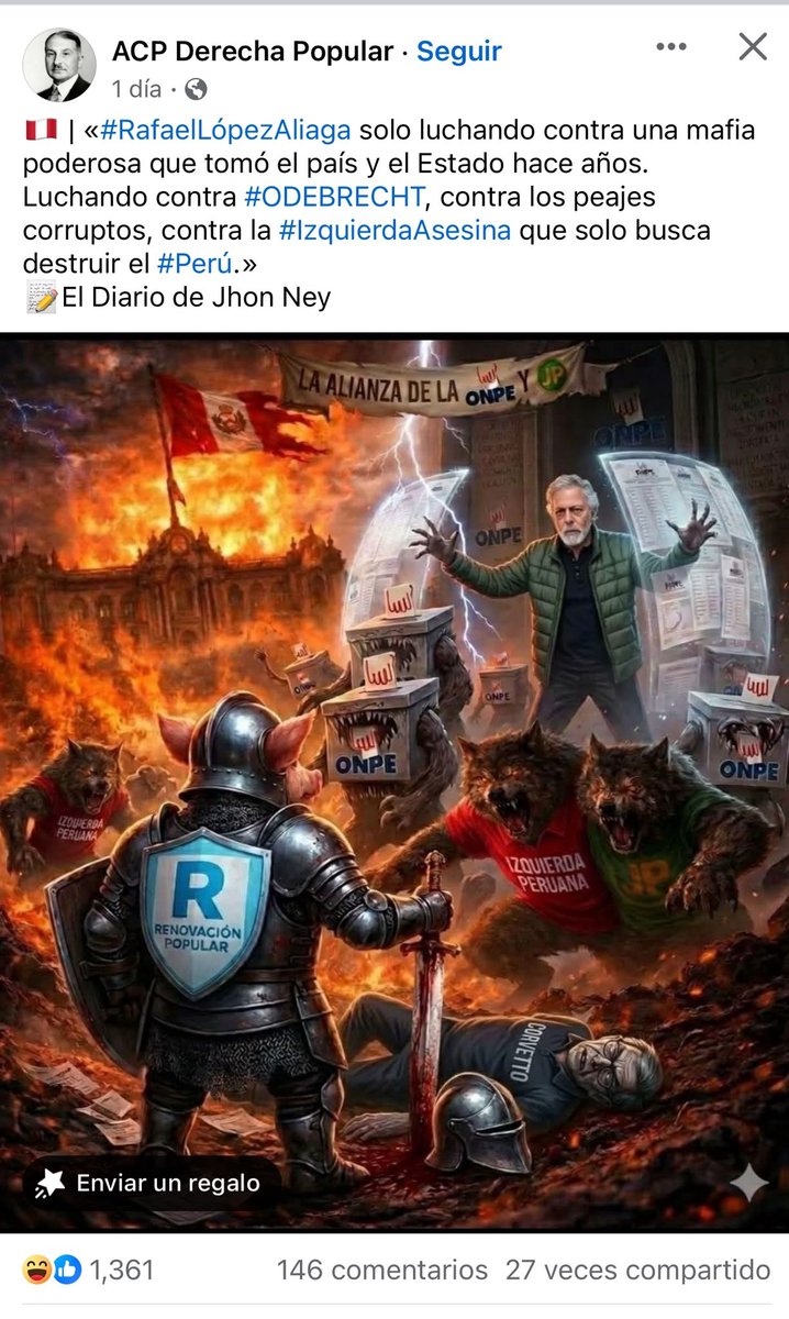 Derechistas haciendo campaña por Roberto Sánchez tweet media