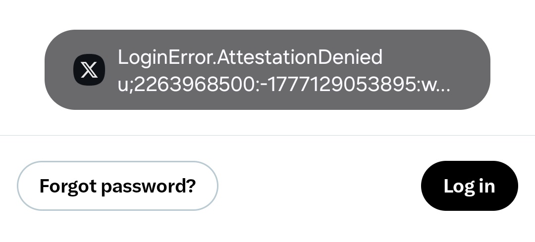 Ada yang tau kenapa kalau mau log in ke app malah ga bisa dan muncul begini?