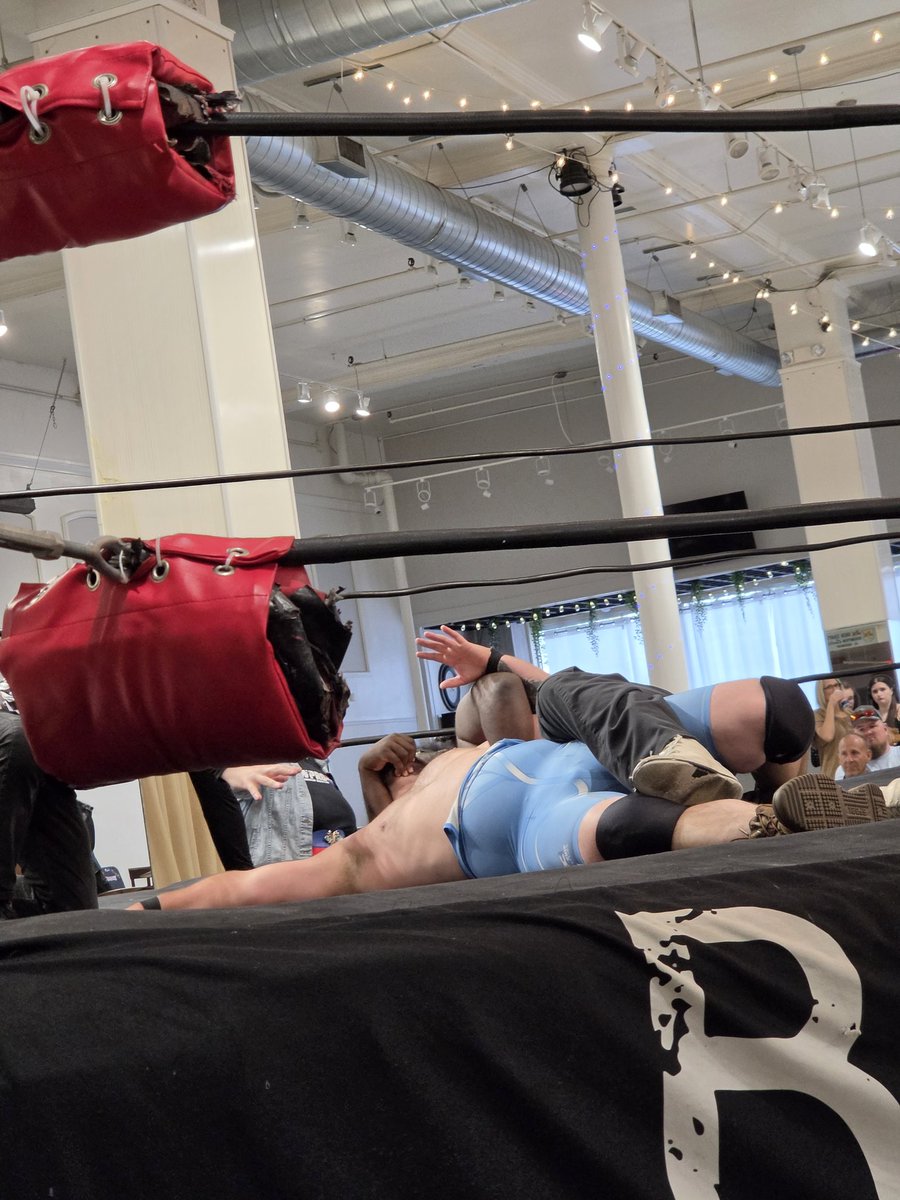 CatchThePinfall's tweet photo. #AndNew @PrimeTimeJT93 puts @JaredThumb to sleep and steals away into the night with Brandon Becker with the @SCWPro tag team titles https://t.co/2wHoikz0cI