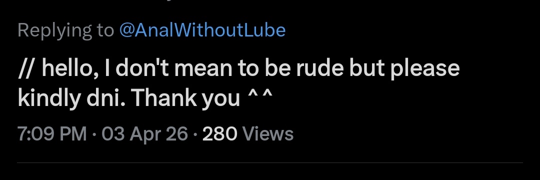 kindly dni. tweet media