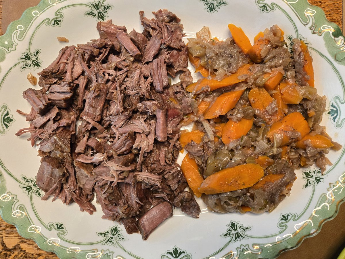 i_stephie's tweet image. Dinner was bread from Whole Foods with brie with some pinot noir and homemade pot roast. I got a platinum star award from my Dad for this meal lol. #homemade