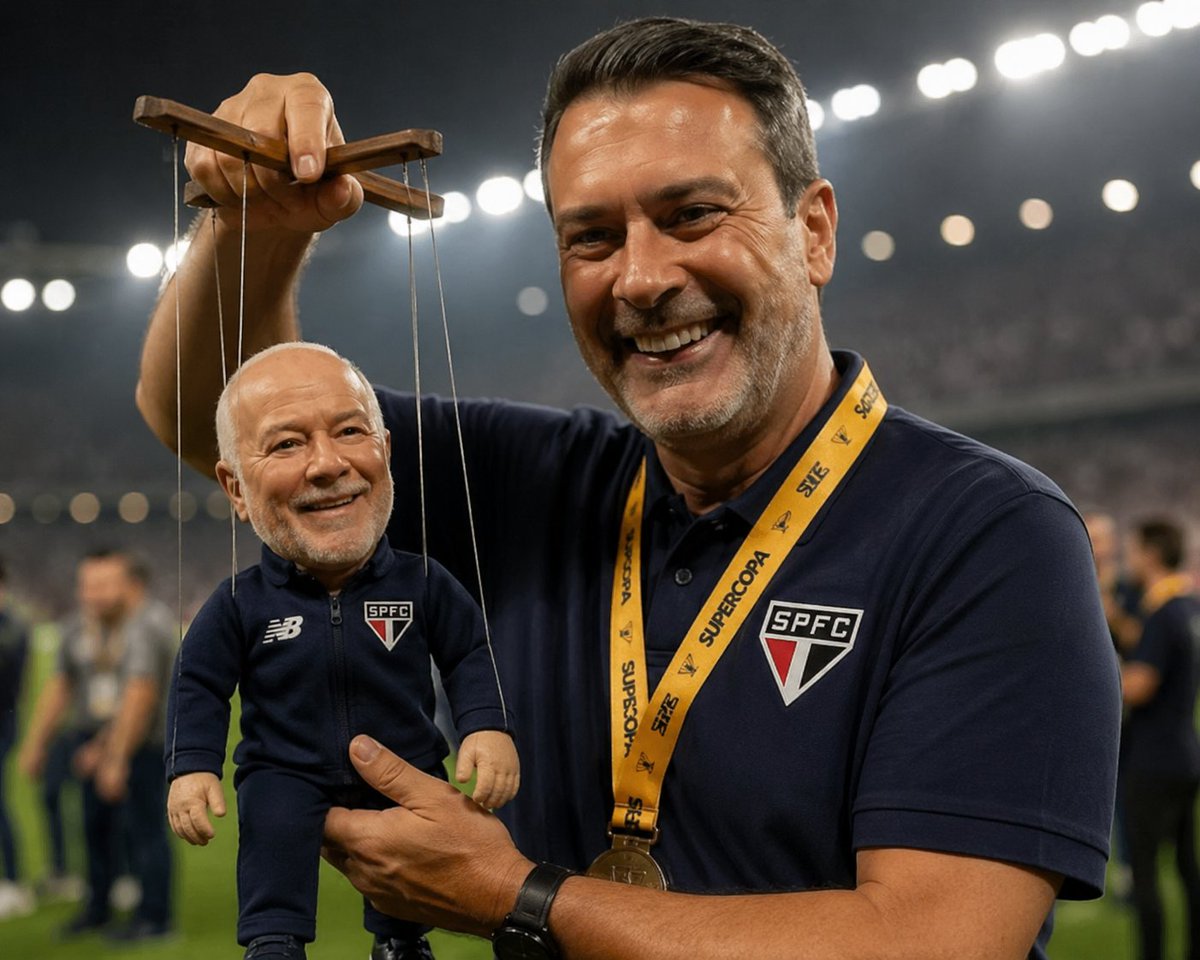 Nosso presidente <a href="/jr_massis/">Harry Massis jr</a> deve estar muito feliz com o desempenho do time.

O presidente mais MANIPULÁVEL da HISTÓRIA do São Paulo.