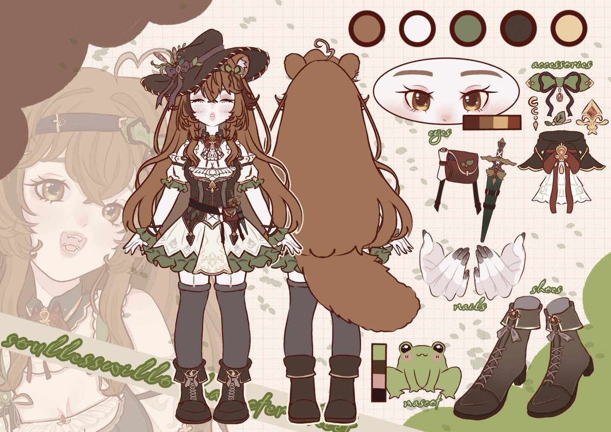 SoullessWillo's tweet photo. New model design sheet #vtuber #vtuberdebut #streamer #anime https://t.co/mOhCEzJ5kz