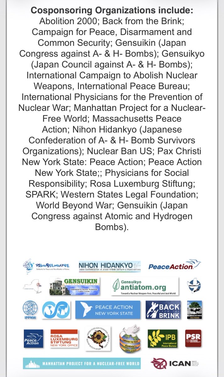mpnuclearfree's tweet photo. 4月26日(日)午後2時～6時（米国東部時間）平和団体による国際会議。登壇者は被爆者の濱住さん、米専門家・平和活動家、秋葉元市長、米科学者、オーストリア外交官、韓国の若者など。

配信、日本語通訳あります。
日本時間の4月27日午前3時〜7時。登録は以下から。
⬇️
https://t.co/YfOxFjkUdy https://t.co/GrMnQCHRdw