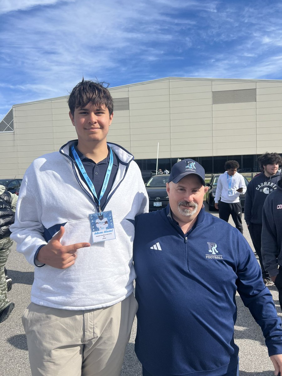AdamMA_09's tweet photo. Thank you @CoachRMcCormack for inviting me up to the spring game. It was a pleasure watching the offense and defense compete! @RhodyFootball @Drake_Jackson52 @coachflem @CoachDelasoudas @LoomisFootball @coachbanks9 https://t.co/F6B4ibPAr0