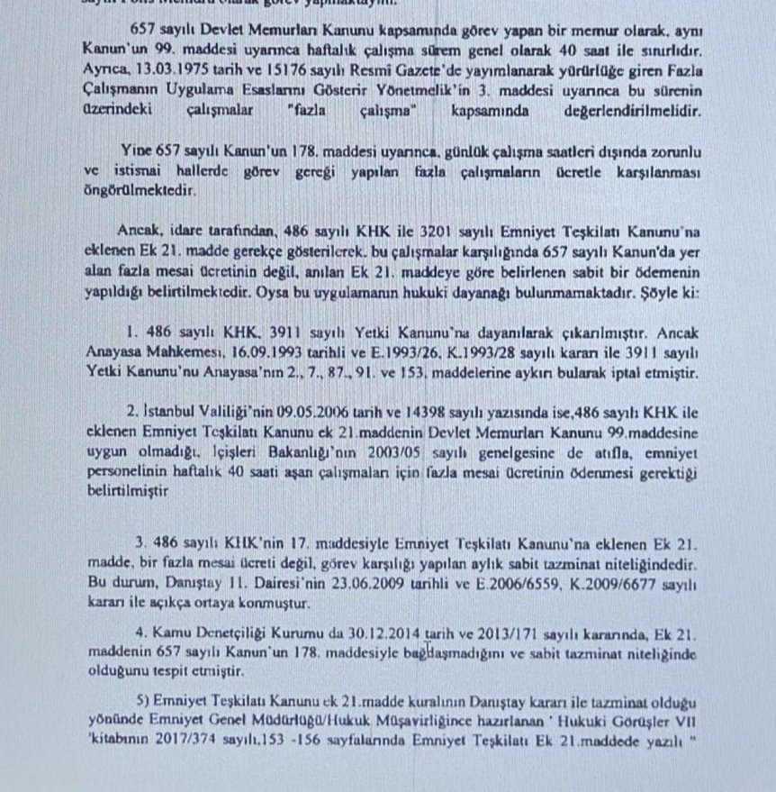 ahmetxaksoz's tweet photo. İçişleri Bakanımız Sayın Mustafa Çiftçi,25 Nisan 2026 tarihli resmi açıklaması kapsamında Polislerin en çok talep ettiği konuların başında gelen fazla çalışma ücretlerine ilişkin Sayın Bakanımız, “Fazla çalışma saatleri konusunda da Maliye Bakanlığımızla görüşmelerimizi tamamladık, 12/36'ya geçmemiz durumunda 2027 yılından itibaren fazla mesai ücretlerinin ödenebileceği konusunda mutabakata vardık. Tabii Strateji Başkanlığının da onayını almamız gerekiyor" ifadelerini kullandı.

✍️ 24.06 2024 tarihli ve 29.07.2025 tarihli haftada 40 saat/ayda 160 saat üstü (240-260 saati bulan) fazla çalışmaların karşılığında fazla çalışma ücreti ödenmesine yönelik dilekçe başvurularım Emniyet Teşkilatı Kanunu'nda yer alan Ek 21.madde gerekçe gösterilerek red edilmişti. Davayı açtığımda ise İlk derece Mahkemesi ve BİM'de red etmişti.

Sayın Bakanımız, Türk Kamuoyuna yapmış olduğu açıklama ile Polise Fazla Çalışma Ücreti Ödenmesinde Maliye Bakanlığı ile mutabakata vardıklarını açıkladı. Yani Polisin fazla çalışma ücreti almadığı resmi açıklama ile de kesinleşti.

Bu durumda benim fazla çalışma ücreti de almadığım  kesinleşmedi mi ? O zaman niye dilekçelerim red edildi, niye davalar red edildi. Benim kaybetmediğim ortaya çıkmadı mı? 

Adil Yargılanma Hakkım İhlal Edilmedi mi?  @AYMBASKANLIGI