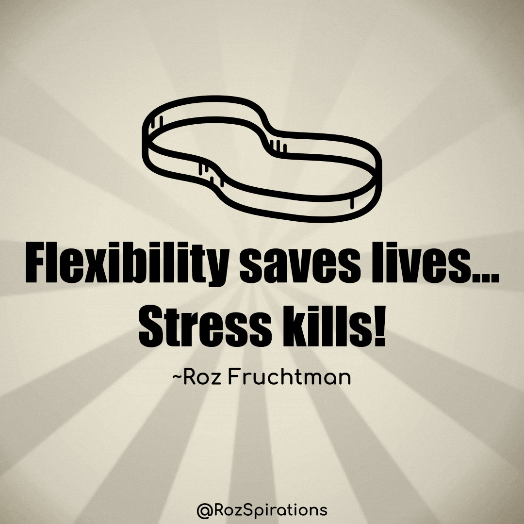 RozSpirations's tweet image. Flexibility saves lives... Stress kills! ~Roz Fruchtman

There is a lot to be said about the peace and joy flexibility provides!

#ThinkBIGSundayWithMarsha #RozSpirations #Kindness #Encouragement #Positivity #Inspiration #SelfCare  #JoyTrain #SuccessTrain
