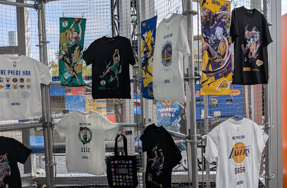 ONE PIECE × NBA Tシャツ 6,600円 スポーツタオル 2,200円 NBA Houseに