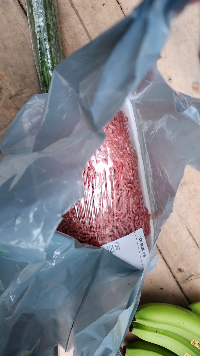 My son was helping me carry groceries in. He grabs this bag, carries it for a few steps, then says "I'm not carrying this." 

"Oh? Why?"

"Is this cow?! That they put through the thing?!"

He took the bread from me and handed me the beef.

Kid has an ethos on this.