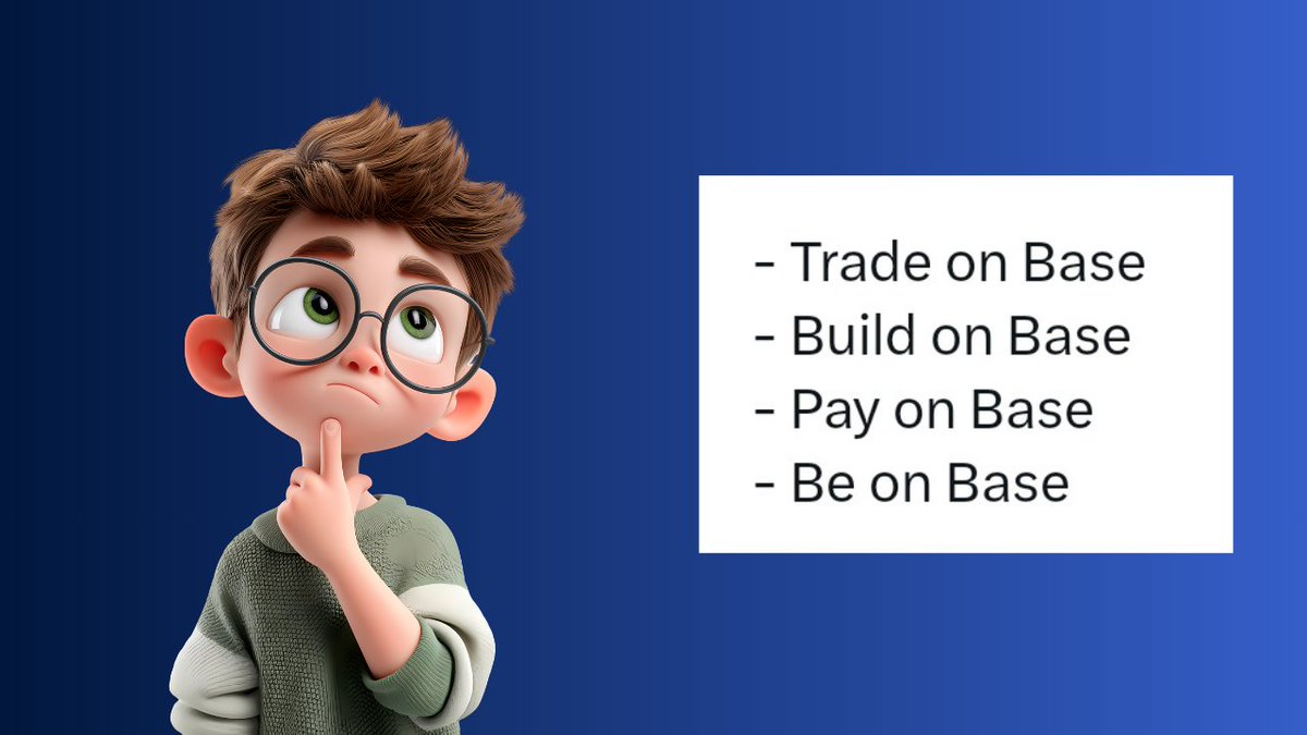 IGORmetas's tweet photo. What can you do on @base ?

You can do almost anything you want on Base - let’s talk about some of the possibilities.

I often see people discussing trading on Base. In reality, you can trade in any way you like - there are many ecosystem projects, as well as the @baseapp 

Building on Base is really cool, and all the conditions for that are already in place.

You can use Base for payments.

You can trade NFTs - there are dedicated marketplaces within the Base ecosystem.

You can play games on Base - there are many different and engaging games across various genres.

You can create content about Base - for example, high-quality content on platforms like X and Reddit.

You can also launch your own AI agents using existing tools.

There’s a lot more you can do on Base. Sometimes I just go to the ecosystem website https://t.co/n4jfAJnXW3 and browse for something interesting - that’s how I explore the Base ecosystem.

What about you? What are you doing on Base? I’d love to hear about it.