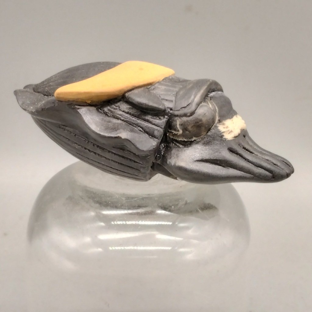 ©200gAs ｼﾘｰｽﾞ『ミカヅキ甲イカ』　
#oonoartifact  #ひのもと工作室　#陶彫刻 　#千年先も宝物　#伊達政宗兜