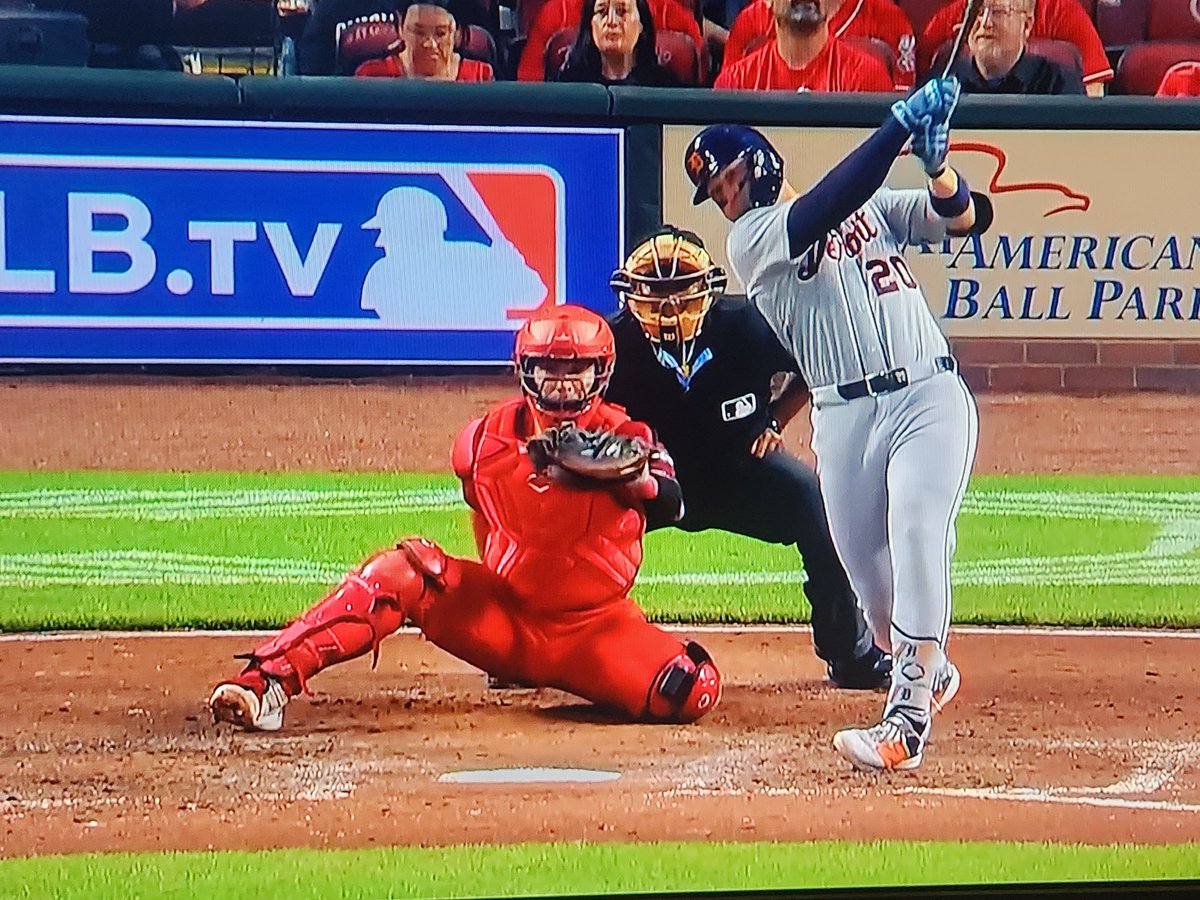 dclynick66's tweet photo. Spencer Torkelson has now hit a Home Run in four consecutive games!!! 👍 

Reds 6
Tigers 2
4th Inning
#Tork #DNMW https://t.co/Aifjzqn7cq