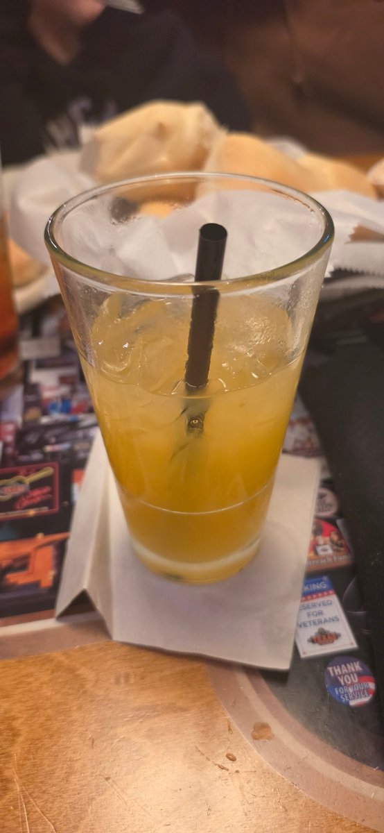 FastFuriousLady's tweet photo. Just when you KNOW the best thing about @texasroadhouse is the rolls ... They get the #DaleYeah, @DaleJr @HighRockVodka Orange Dreamsicle Drink. Sorry honey. Celebrating Ur bday &amp; Ur driving home. 🤷‍♂️ 2 down &amp; a steak to go. #DaleYeah #DoItForDaleJr #HighRockVodka https://t.co/sGVSzJJOcg