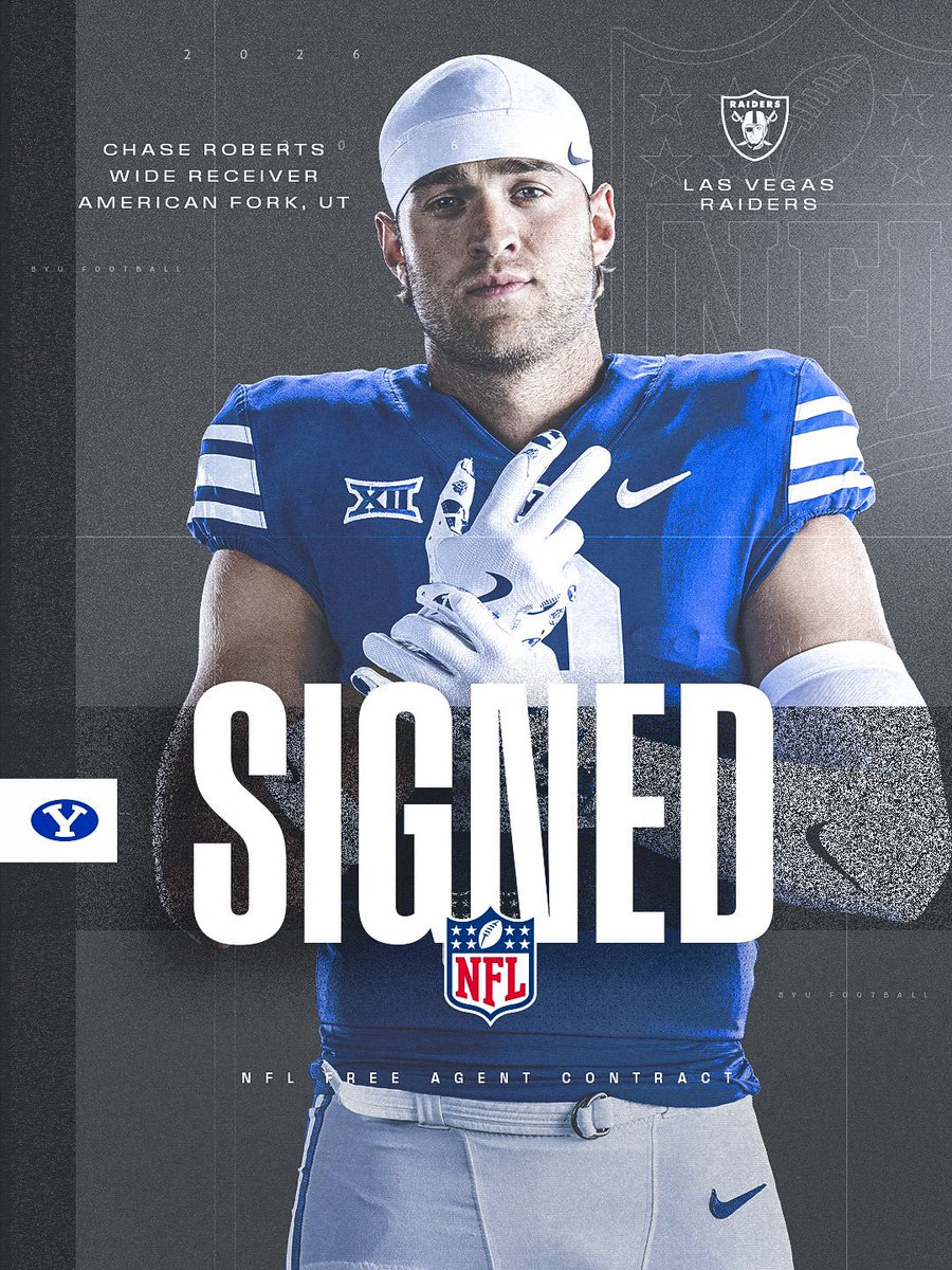 Congrats <a href="/chase_roberts11/">Chase Roberts</a>!! <a href="/Raiders/">Las Vegas Raiders</a> ✍️