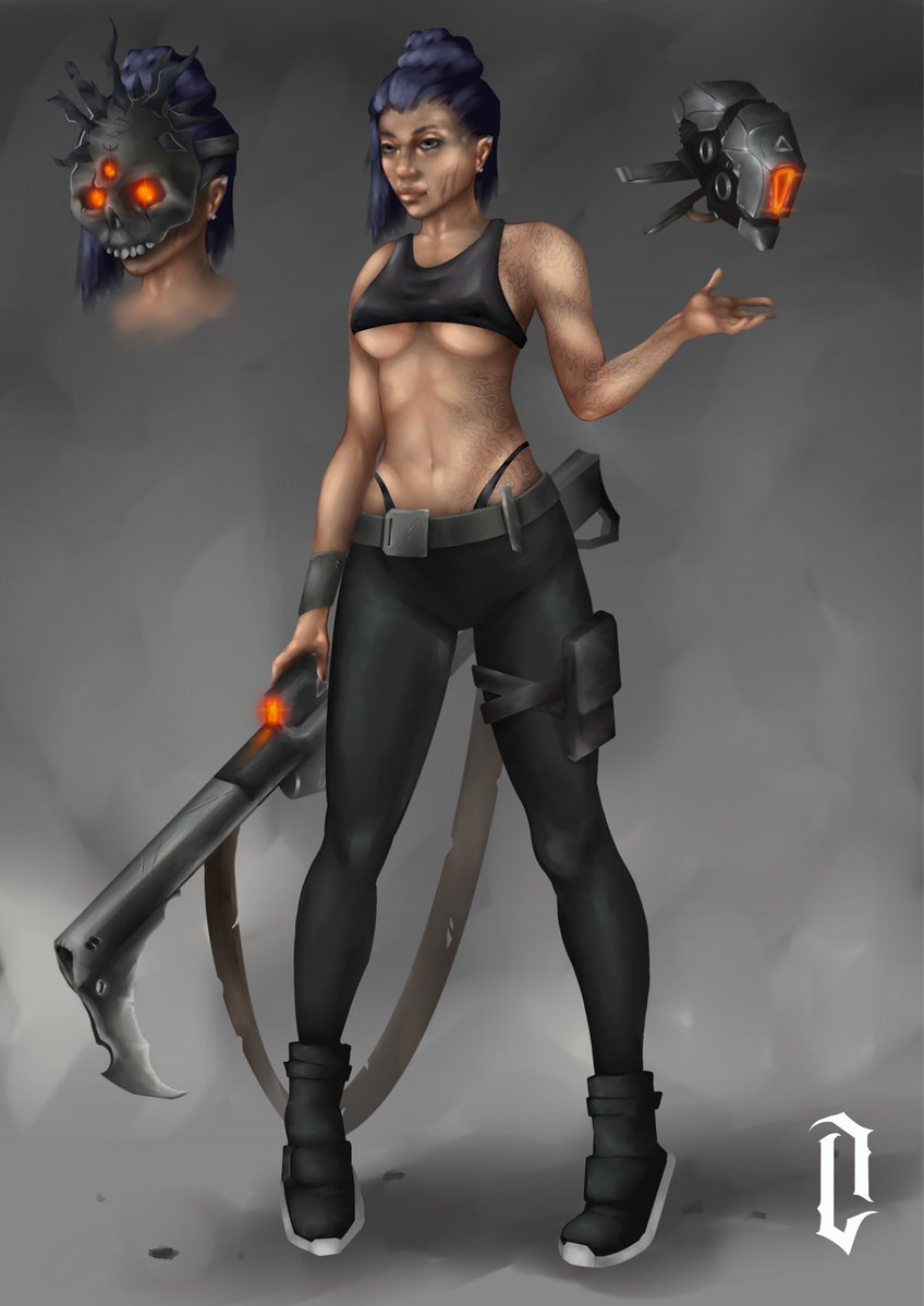 MistDenzel's tweet image. Today I’ll show this interesting concept of Neo-noir character! 💀 #art #fantasy #game #concept #illustration #fanart #design #2d #character #environment