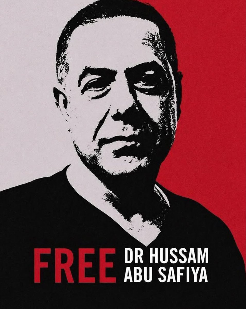 EyeonPalestine's tweet photo. New Sham Trial Threatens Dr. Hussam Abu Safiya with 6 More Months of Detention
Humanity faces a new test as a court hearing is set for April 28, 2026. The occupation seeks to extend the arbitrary and unlawful detention of Dr. Hussam Abu Safiya for an additional six months. https://t.co/ukq4xxMzON
