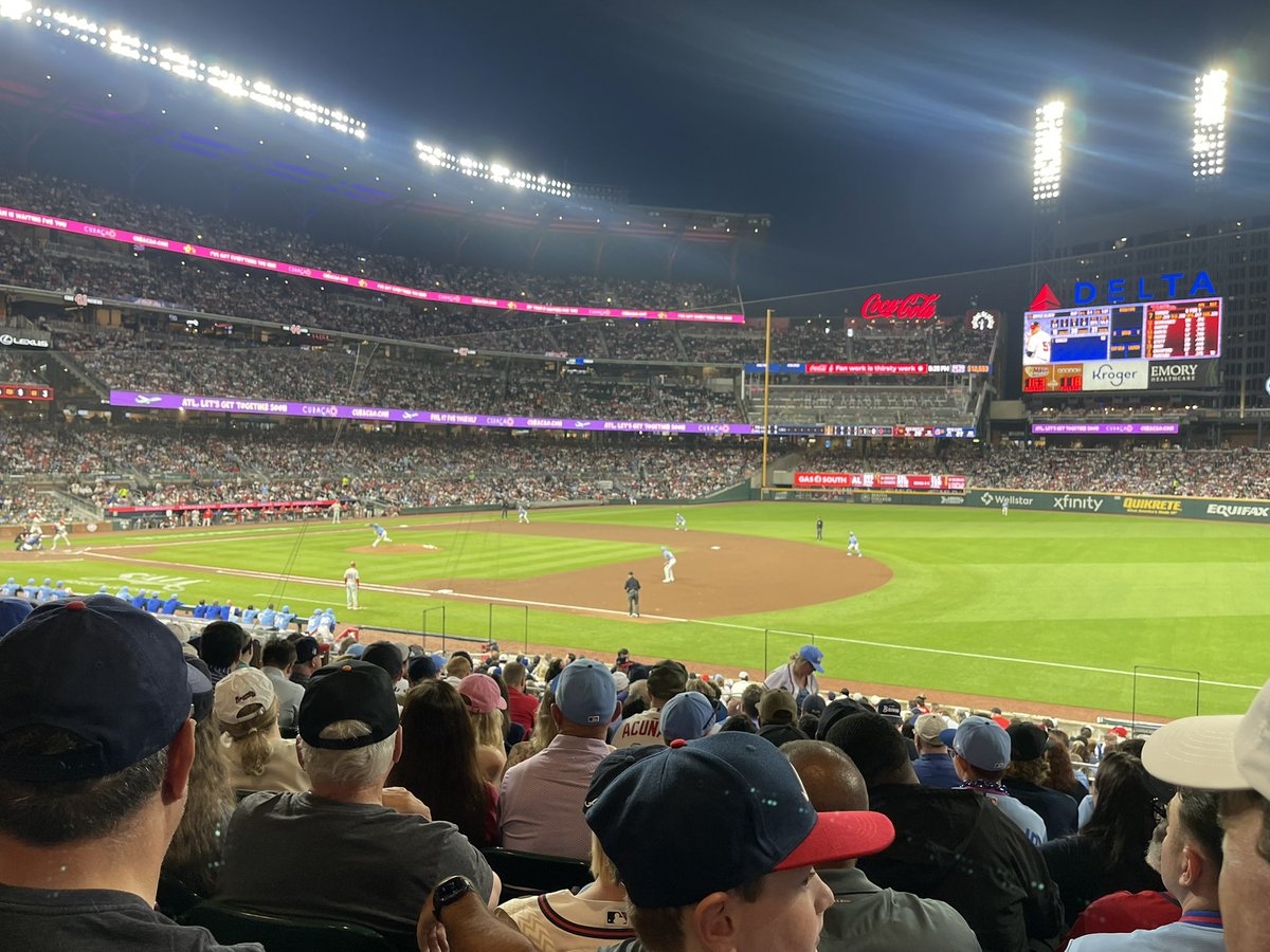Lyngvie1's tweet image. Nothing like taking a break from the insanity to go to a #baseball game

#Braves #Atlanta