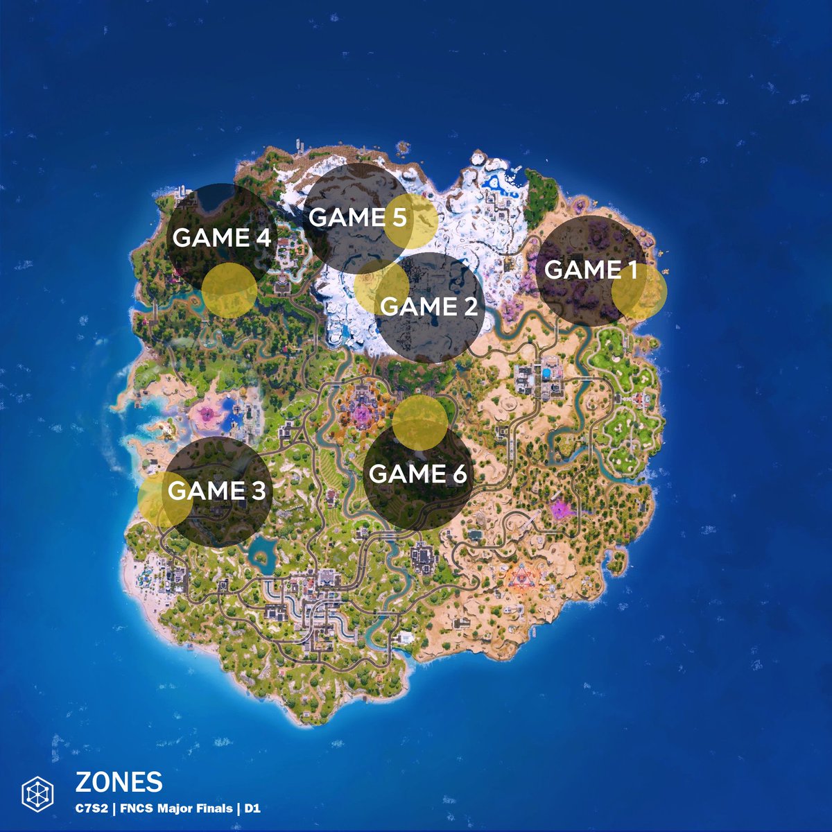 🏆C7S2 | FNCS Major Finals | D1🏆 ⭕Zones⭕
