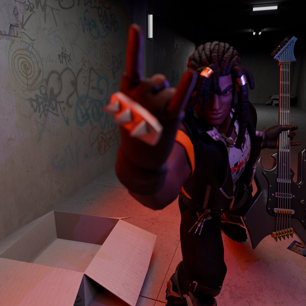 Your favorite metalhead 🎸.

#FortniteArt
#Fortnite 
#Rust