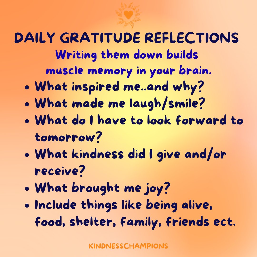 KindnessChamps's tweet image. "Gratitude lifts our eyes off the things we lack so we might see the blessing we possess." Max Lucado

Hey grateful people🥰

A consistent practice of gratitude benefits benefits your mind, body, and soul💝

Thanks Unknown😊
#gratitude #thankful #youmatter #loveyou❤️