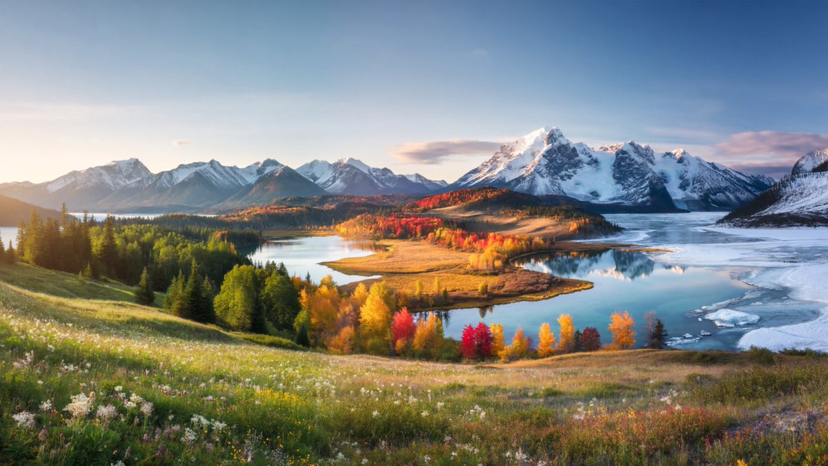 HeartWe4's tweet photo. The Grand Finale: Entry #45 for the #ImagineArt2Creatathon! 🌏✨

Concept: The Anthem of Earth (Seasonal Convergence)
Category: Grand Prize — Best Overall / Photorealism Master

The journey concludes with a tribute to our planet using ImagineArt 2.0. This final panoramic masterpiece captures the impossible beauty of all four seasons coexisting in a single, breathless frame. From the first blooms of spring to the silent frost of winter, the model’s reasoning achieves a flawless transition of light, texture, and life. This is the ultimate window into a world of pure, untouched majesty.

🔗 Profile & Prompt: https://t.co/4rKQwBWHaI

cc: @ImagineArt_X @imagineart_creo
#ImagineArt2 #AIArt #LandscapePhotography #WindowsWallpaper #FourSeasons #NatureAwe #PureRealism #Finale