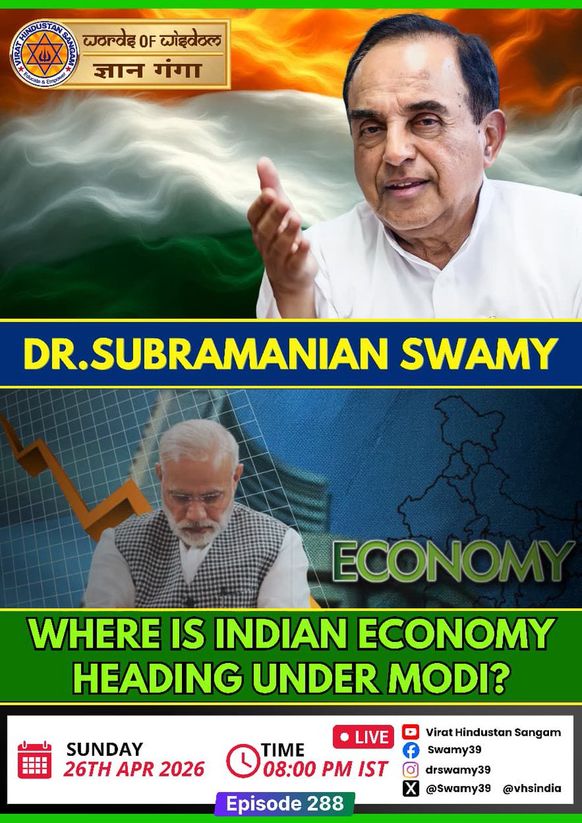 sumit_kochhar's tweet photo. With Merchandise Exports declined, Manufacturing down, Savings disappeared, Demand missing, Rupee down 60%, GDP declined & growth down, unemployment rising with these credentials Indian economy is heading towards DEPRESSION & RECESSION"
 To know more, join Dr @Swamy39 & @vhsindia SM channels tonight at 8PM "WHERE IS INDIAN ECONOMY HEADING UNDER MODI" in the 288th episode of #GyanGanga #WordsOfWisdom @legalshishya @AshishJ75753510