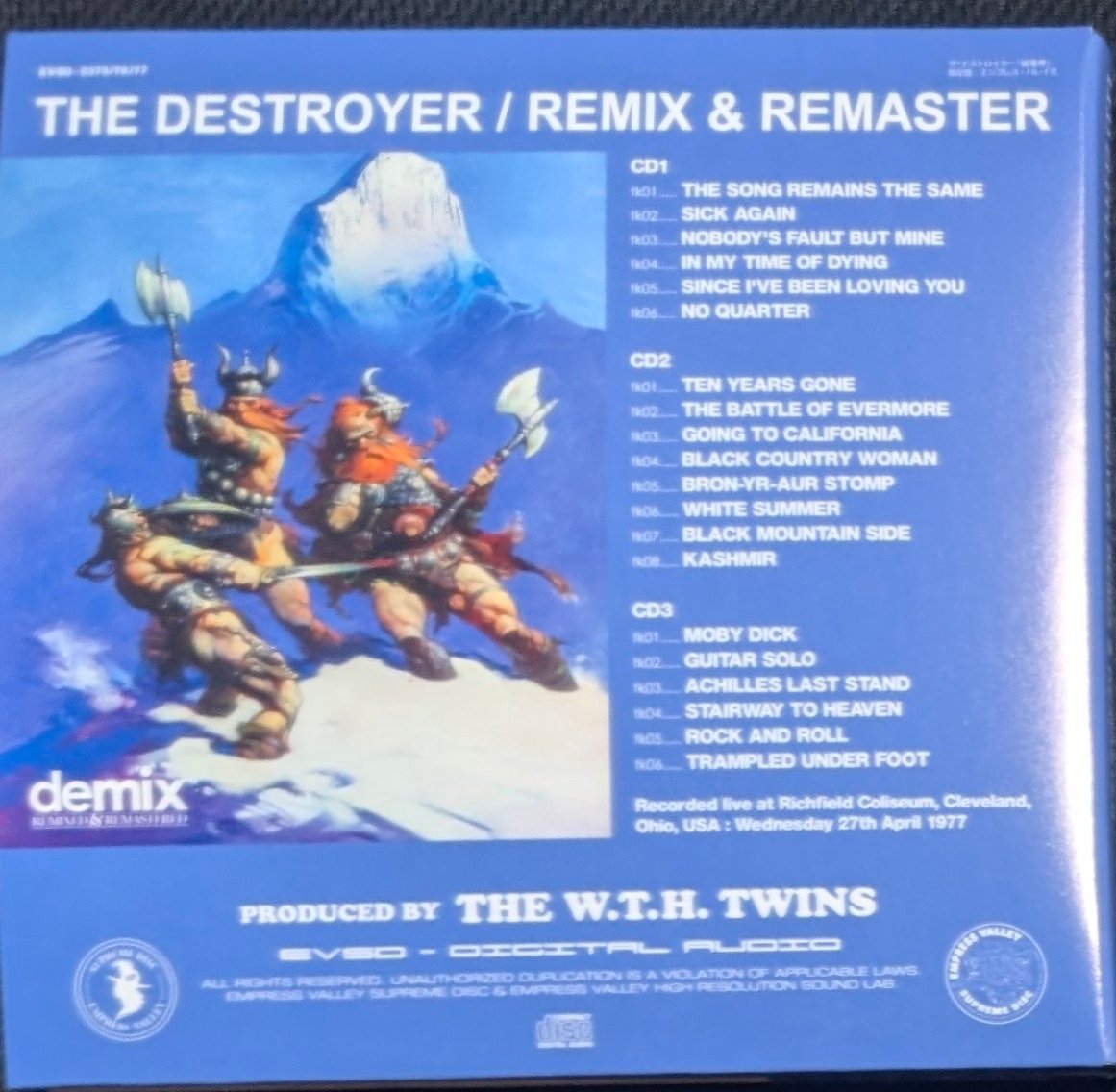 Led Zeppelin『THE DESTROYER REMIX & REMASTER Version 2』(1977/4/27