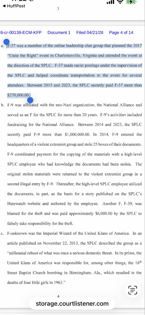 Vickie627's tweet image. You’re wrong

“TF-37 was a member of the online leadership chat group that planned the 2017 "Unite the Right" event in Charlottesville, Virginia…”

No evidence F-37  was “involved in coordinating the 2017 Charlottesville “Unite the Right” rally”