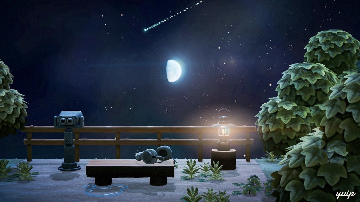 yuip615's tweet image. 🍃𓂃 𓈒𓏸

流れ星と、帰り道⋆ ☄︎. ·˚ *
A shooting star on my way home.

#あつ森写真部 #AnimalCrossing #ACNH