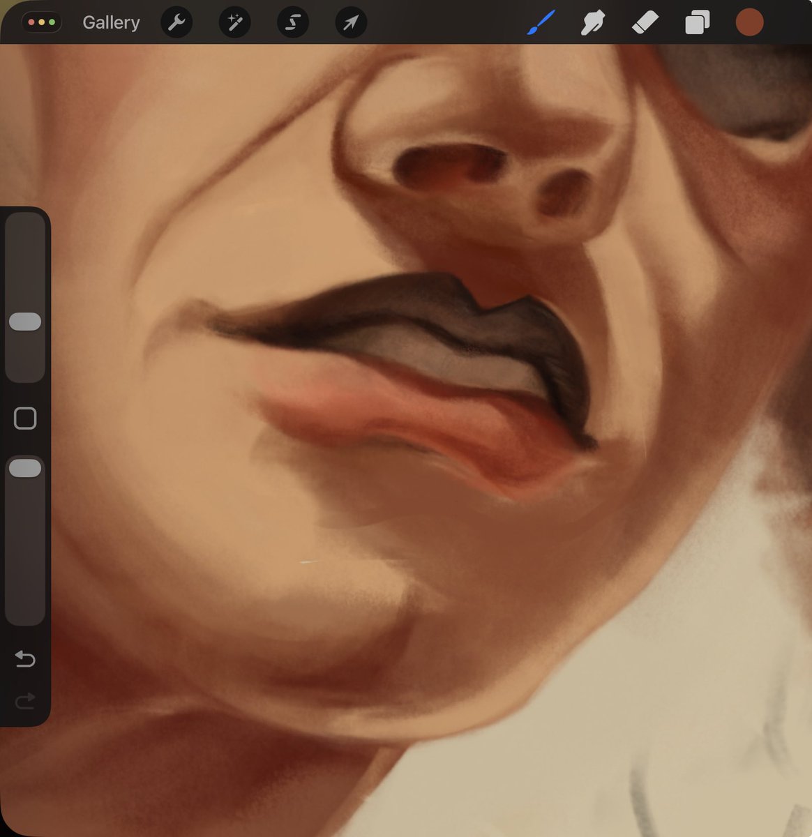 Always a pleasure drawing his 👄