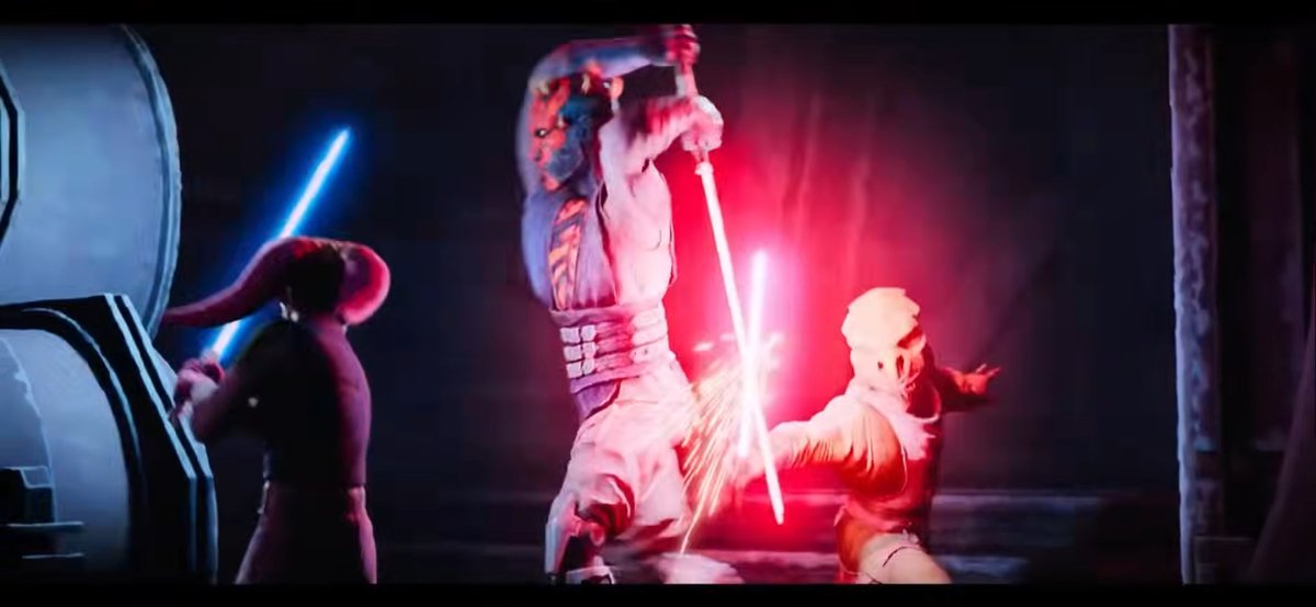 JSolo1994's tweet photo. With that slight annoyance aside, the choreography in this series is brilliant, in both spectacle &amp; storytelling.
I am beyond excited to see more duels featuring the characters yet to appear &amp; how that may further inform our understanding of the Forms as reimagined for Canon
9/9 https://t.co/tMYXFYbGFz