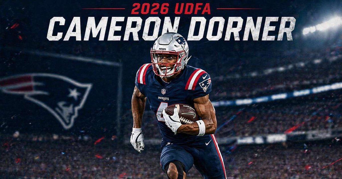 Patsanalyst7's tweet image. First look at Patriots UDFA Cameron Dorner in Pats gear #Patriots