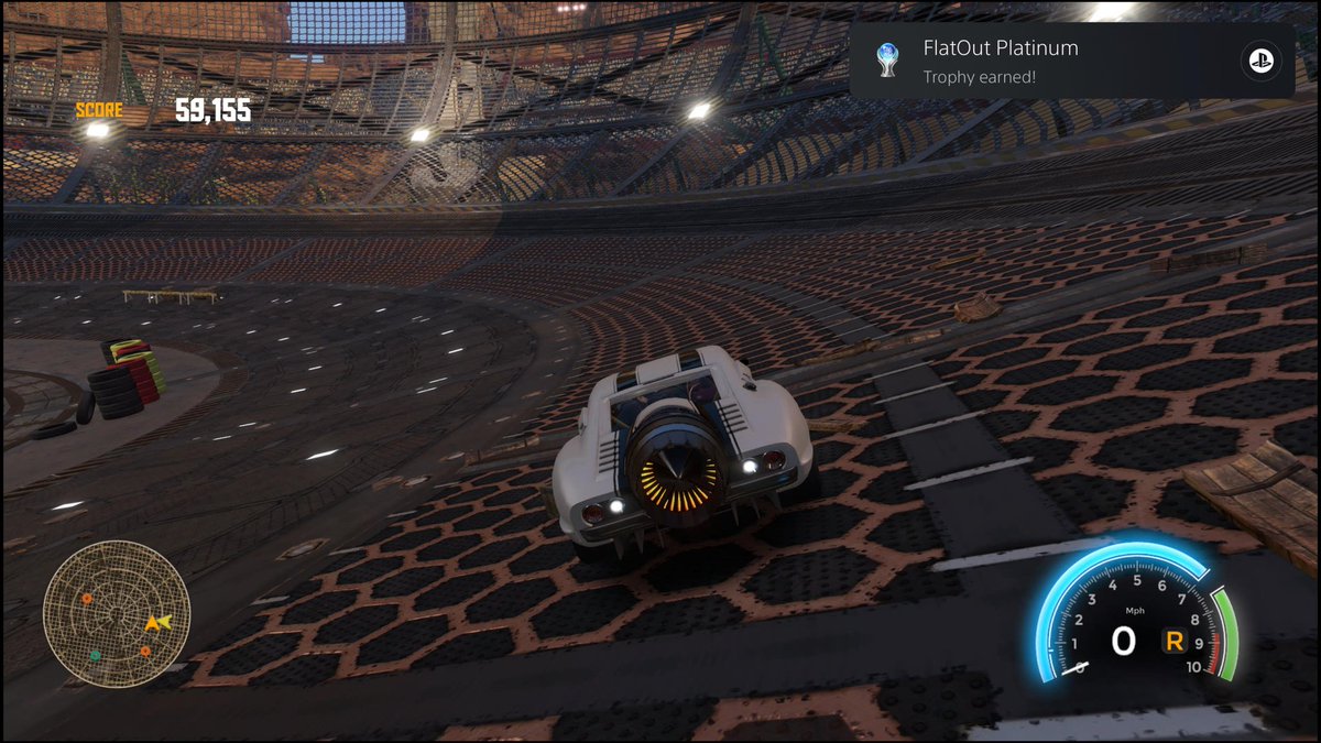 scrattle_'s tweet image. Platinum 159🏆 
FlatOut 4: Total Insanity - PS4

Unobtainable on the latest patch, I played the base game on disc. Fun, but nothing compared to the PS2-era installments. One grindy trophy but otherwise a simple list. Another UR at 2.44% on PSNP.

#TrophyHunter #PS5 #PS4