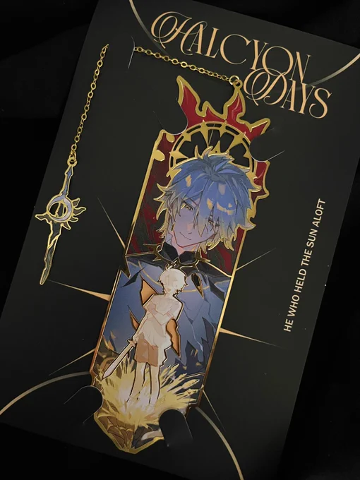 Cheers to the metal bookmark designed by : Khaslana's sacrifices bring forth the new dawn, and the halcyon days repeat once more
