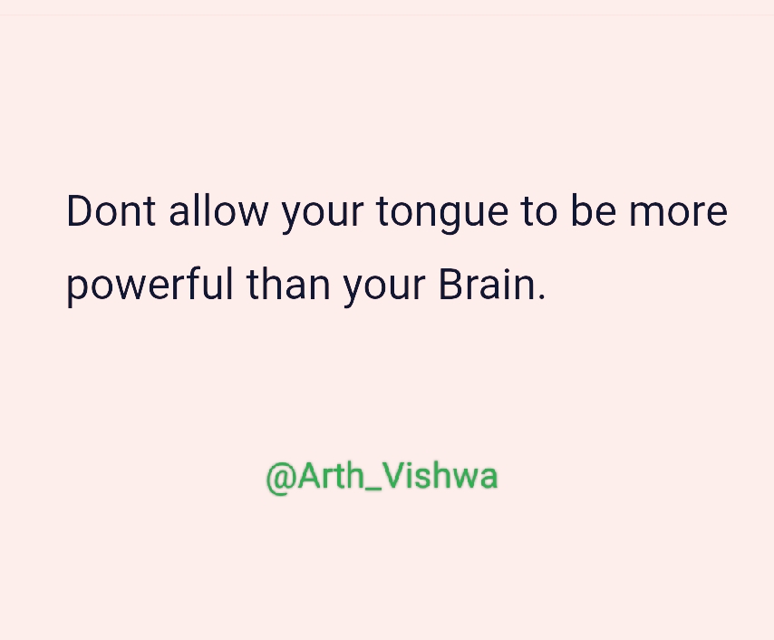 Arth_Vishwa's tweet image. Gm Friends,
Always control what and when you speak, words can cause lot of difference, hence be careful with them

#ThinkBeforeYouSpeak
#WordsMatter
