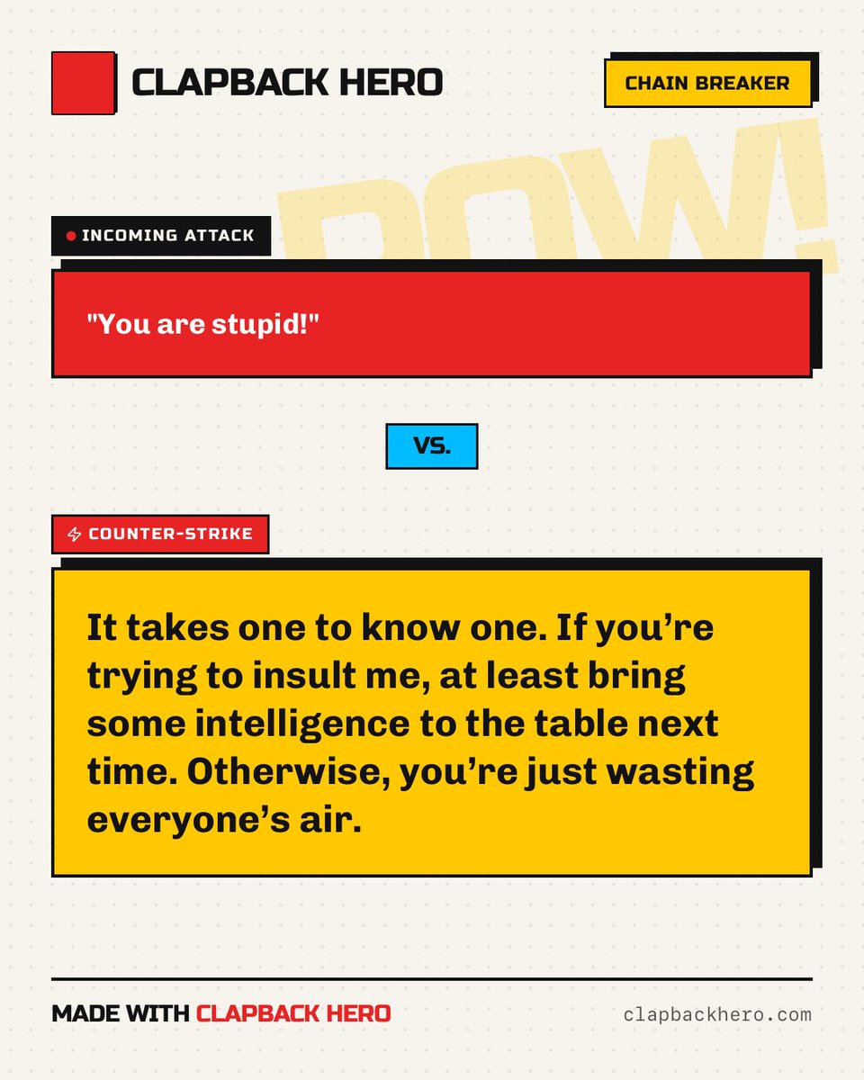 ycaitech's tweet photo. Check out my Clapback. 
Sign up with my link and we both get +10 free generations: 
https://t.co/XUku7ss40c https://t.co/XmPLdk2PwU