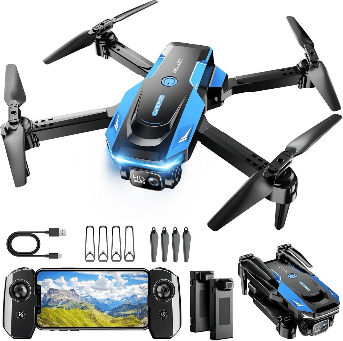 drone_fanatics's tweet image. Discover the #RELIDOLX62, the perfect entry-level drone! With a 1080p camera, 25-min flight time, and fun features like voice control, it's ideal for beginners. All that for just $39.99! 🚁📸 #DroneLife #TechGadgets #Quadcopters