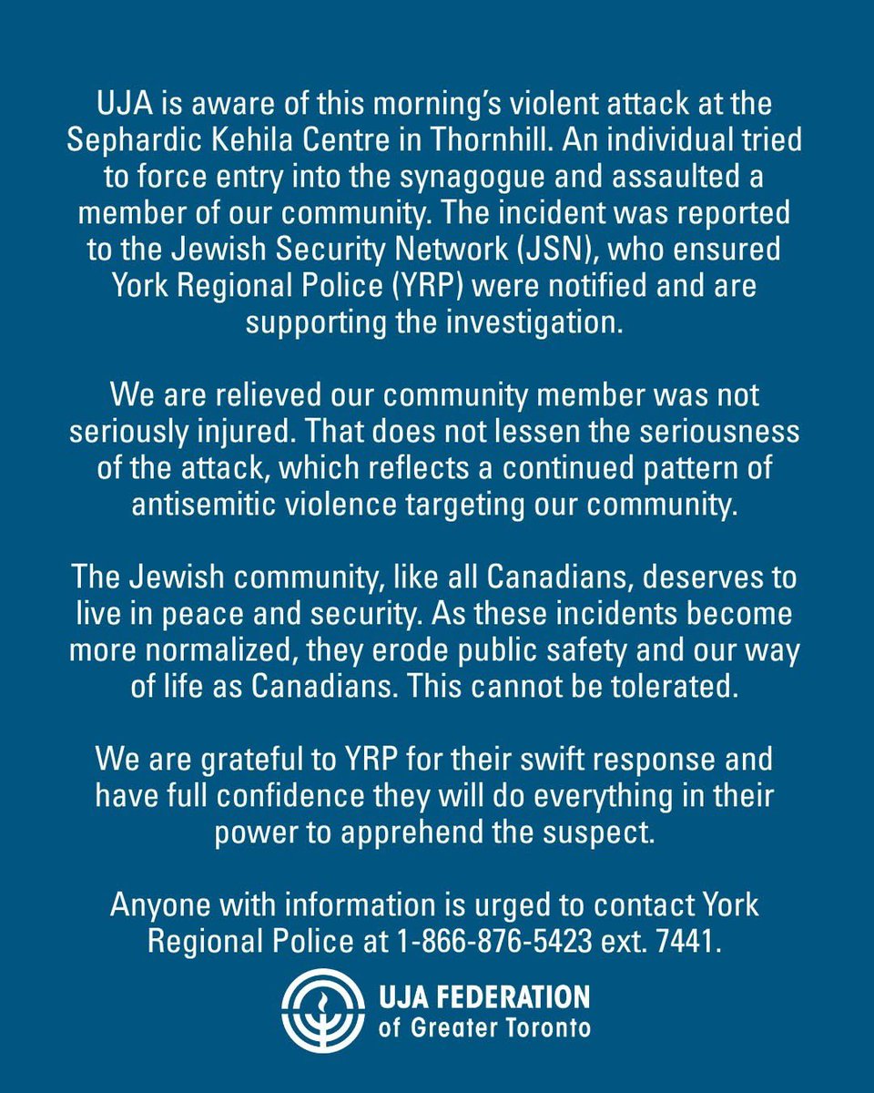 UJA Federation of Greater Toronto tweet media