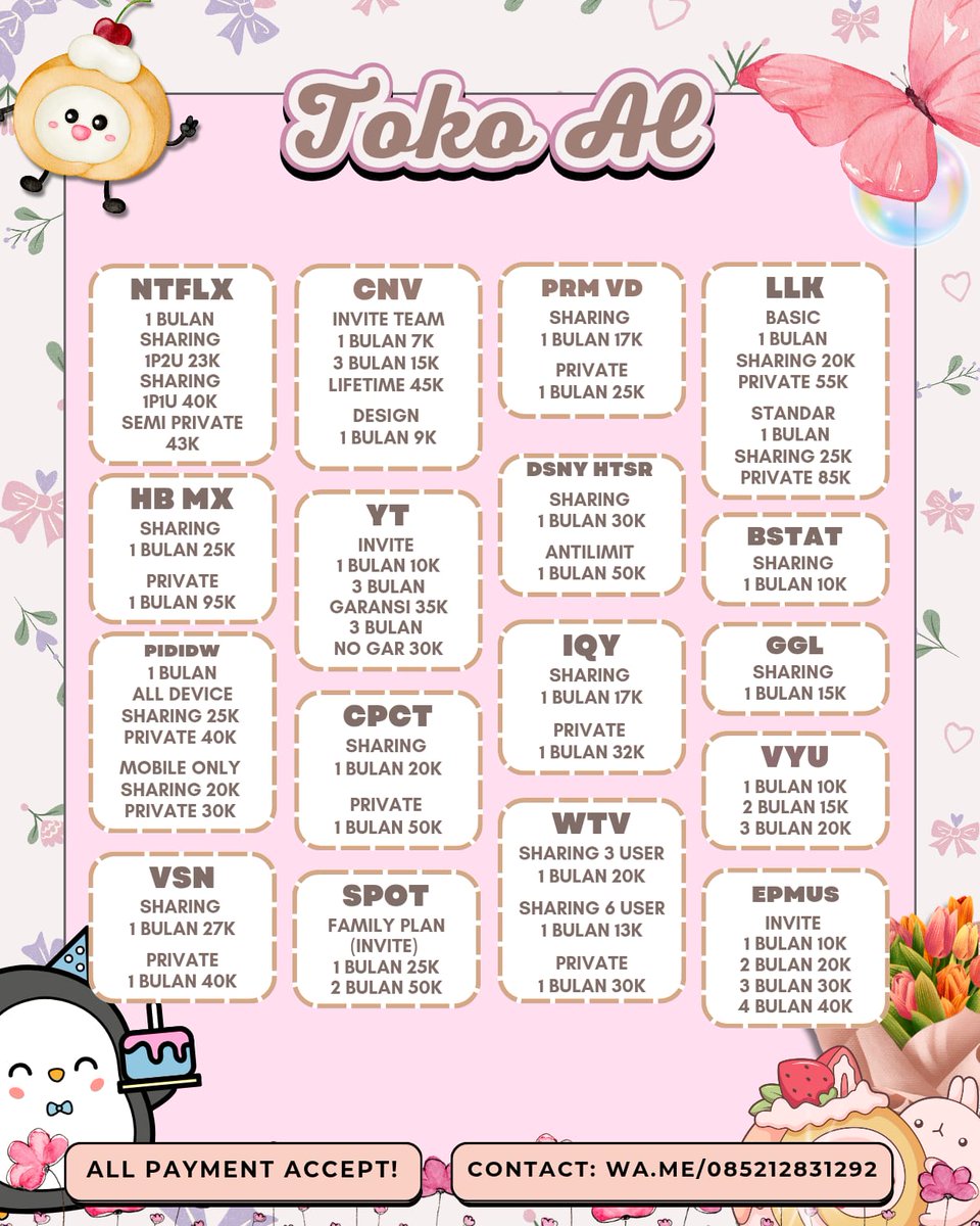 al - Jual netflix iqiyi wetv viu hbo disney tweet media