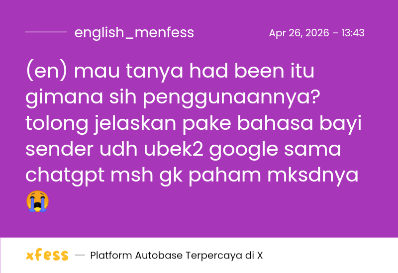 English Menfess by Jeya tweet media